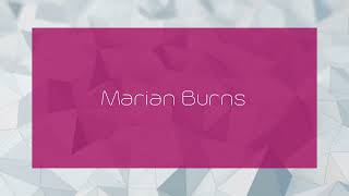 Marian Burns  appearance [upl. by Earlie]