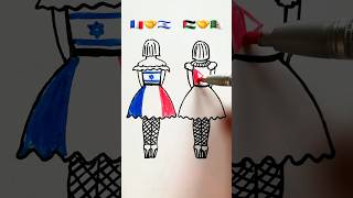 drawing girls clothes  we support Palestine shorts drawing algeria france [upl. by Carolus]