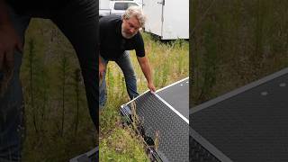 Rubber Plate on Ramp amp Flap  Cargo trailer custom option showcase cargotrailers enclosedtrailer [upl. by Schellens]