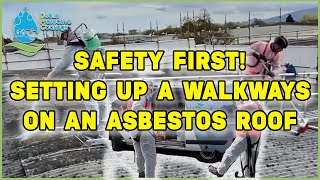 How to work safe on an asbestos roof  Health and safety first [upl. by Heddie]