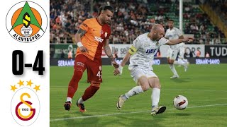 ALANYASPOR  GALATASARAY 04 MAÇ ÖZETİ  SÜPER LİG [upl. by Onileba749]