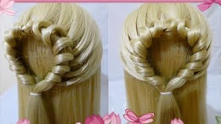 peinados recogidos faciles para cabello largo bonitos y rapidos con trenzas para chicas 2 [upl. by Sada]