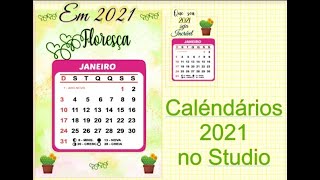 Montando arte de calendário no studio [upl. by Niawat]