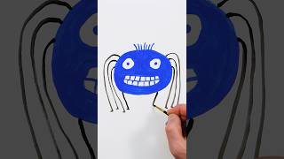 Blue Spider Painting Art for Kids shorts painting art viral [upl. by Arrio]