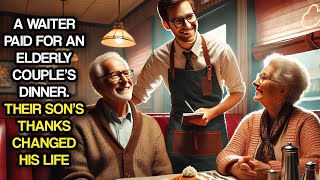 A Waiter Paid for an Elderly Couple’s Dinner Their Son’s Thanks Changed His Life [upl. by Ymarej774]