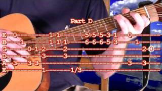 How To Play Super Mario Bros Guitar Tablature  Difficult Finger Picking Tab Lesson [upl. by Felike299]