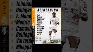 11 alineacion del Real Madrid realmadrid bernabeu vinicius [upl. by Wiebmer]