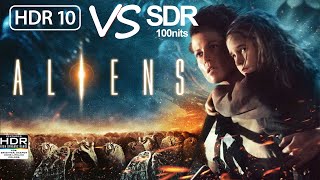 Aliens 1986 Special Edition 4K UHD BluRay HDR vs 1080p BluRay SDR 100nits [upl. by Dimmick]