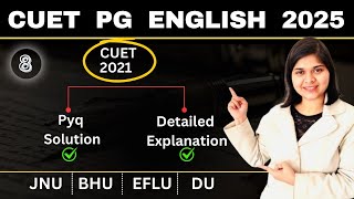 Class 8 CUET PG English 2025  Live PYQ Solving with Detailed Explanations [upl. by Tonye]