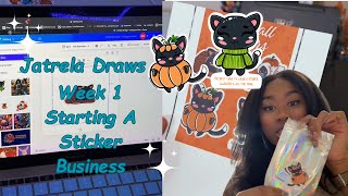 Week 1 of Starting Up A Sticker Business  Unboxing Installing Tips  Small Business Journey [upl. by Dorion492]