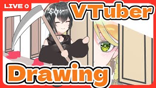 ENJP A PRO artist draws Vtuber art and QampA for beginners 526 [upl. by Coulson]