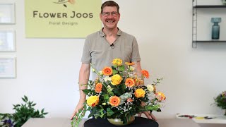 How To Make A Beautiful Classic Style Flower Arrangement With A Modern Method [upl. by Opiak52]