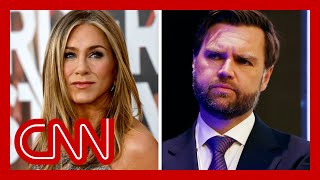 Jennifer Aniston blasts JD Vance for ‘childless cat ladies’ remark [upl. by Imef]