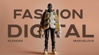 HOW TO MAKE 3D DIGITAL FASHION in BLENDER TUTORIAL [upl. by Adneram142]