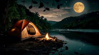 Forest sounds  crickets amp frogs summer night sounds nighttime ambience for sleeping [upl. by Mcclenon209]