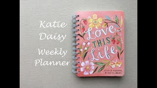 Katie DaisyWeekly Planner Review 20172018 [upl. by Akema]