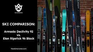 Ski Comparison Armada Declivity 92 vs Elan Ripstick Black 96 [upl. by Aroved494]