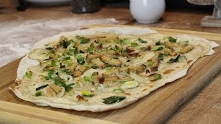 Flammkuchen Rezept vegan  Der Bio Koch 583 [upl. by Chaing]