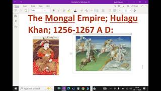 The Mongal Empire    Hulagu Khan 12561267 A D   78 mongalempire hulagukhan upsce ias [upl. by Blatt324]