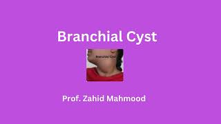 Branchial Cyst by Prof Zahid Mahmood [upl. by Yrrol197]