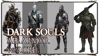 DARK SOULS 1 ALL ARMOR w LORE PTD EDITION [upl. by Teresita36]