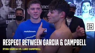 Ryan Garcia amp Luke Campbell Share Special Moment In Locker Room PostFight [upl. by Lougheed974]