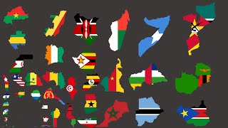 African countries Size Comparison 2022 [upl. by Sullecram]