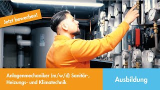 Ausbildung als Anlagenmechaniker mwd für Sanitär Heizungs und Klimatechnik  SCHARR [upl. by Bergmann912]