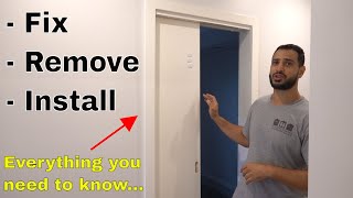 How to remove fix and install sliding cavity door  DIY [upl. by Daniel]