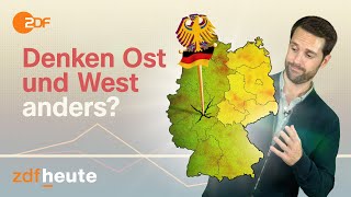 Ossis und Wessis  Warum sie Demokratie verschieden verstehen  Politbarometer2go [upl. by Ailehs]