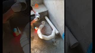 Record the whole process of bathroom drainage installation [upl. by Kyte]