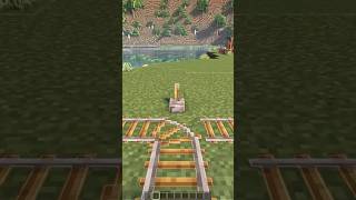 Minecraft Schienen bauen minecraftshorts minecraftbuilding minecrafttutorial [upl. by Einallem335]