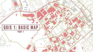 QGIS Basic Map pt1  Virginia Tech Architecture [upl. by Scheck]