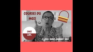 HAUL LIDL►Mes courses pour un mois [upl. by Gosney995]