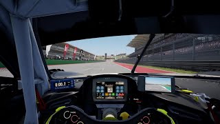 ACC cota Ferrari 296 GT3 Track Guide Hotlap  Telemetry [upl. by Znerol]