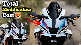 Total Modification cost of my R15 v4 M⚡️ Bike Modification  Only 1 in INDIA 🇮🇳 [upl. by Anwahsiek572]