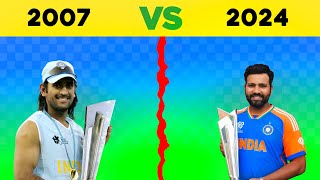 T20 World Cup 2007 VS T20 World Cup 2024 Comparison [upl. by Carmelita967]