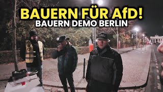 Rechtsradikale Bauern wählen die AfD 😱🔥 Bauern Proteste  Berlin 22112024 [upl. by Finzer]