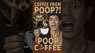 WOULD YOU DRINK COFFEE MADE FROM ANIMAL POOP trending coffee shorts viralshorts food facts [upl. by Nerag]