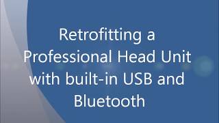 Retrofitting a Professional Head Unit with USB and Bluetooth on my BMW e93 [upl. by Etan]