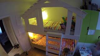 Aufbau  Montage vom Hochbett  Etagenbett  Kinderbett quotALPIN CHALETquot von BIBEX [upl. by Asin]