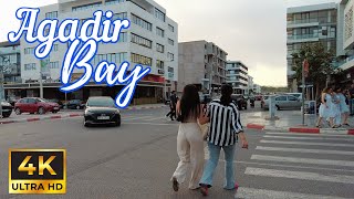 Agadir Bay Agadir Morocco Walking Tour【4K 60fps】🇲🇦 جولة في أكادير باي، أكادير المغرب [upl. by Farrar]