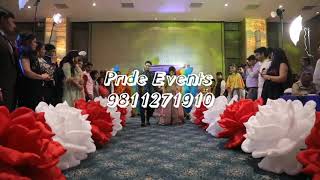 Couple Entry Bride Groom Entry jaimala concepts inflatable flower balloon falling amp Effects [upl. by Slen]