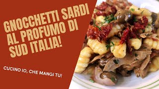 Gnocchetti Sardi con tonno olive carciofi e cipolle rosse  Come fare gli gnocchetti sardi in casa [upl. by Ekihc]