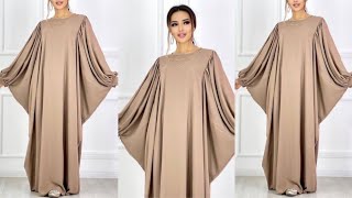 Butterfly Abaya Cutting Easy MethodApple Cut Abayaeasy and beautiful abaya cutting and stitching [upl. by Bevers]