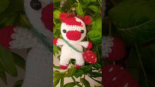 cute strawberry cow crochet [upl. by Nnayecats921]