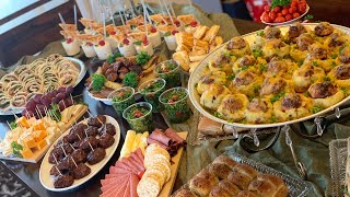 Party Appetizer Buffet Table  Galore Of Flavors [upl. by Ecirtra213]