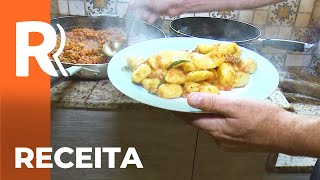 Aprenda a fazer nhoque de batata doce com molho de linguiça [upl. by Henigman]