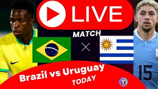 🔴LIVE। Brazil VS Uruguay Football Live Score Today FIFA World Cup qualification football live [upl. by Suinotna]