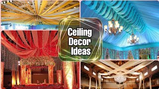 Ceiling Drapes Decoration Ideas 2Wedding DecorCeiling DecorLatest Wedding Designs2020 [upl. by Dino]